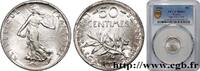 FRANCE 50 centimes Semeuse III REPUBLIC 1916 (18mm, 2,50g, 6h) -