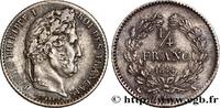 FRANCE 1/4 franc Louis-Philippe LOUIS-PHILIPPE I Paris 1844 (15mm, 1,29g, 6h) -