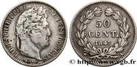 FRANCE 50 centimes Louis-Philippe LOUIS-PHILIPPE I Paris 1847 (18mm, 2,43g, 6h) -
