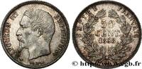 FRANCE 50 centimes Napoléon III, tête nue SECOND EMPIRE Paris 1858 (18mm, 2,51g, 6h) -
