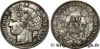FRANCE 50 centimes Cérès, Troisième République III REPUBLIC Paris 1887 (18mm, 2,50g, 6h) -