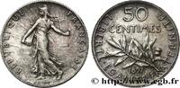 FRANCE 50 centimes Semeuse III REPUBLIC Paris 1897 (18mm, 2,50g, 6h) -