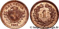 SWITZERLAND 1 Centime (Rappen) Croix Suisse SWITZERLAND Berne 1911 (16mm, 1,47g, 12h) -