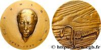 FRANCE Médaille, Jacques-Émile Ruhlmann ARTISTES : MUSICIENS, PEINTRES, SCULPTEURS Monnaie de Paris 1982 (67,5mm, 223g, 12h) -