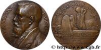 FRANCE Médaille, André Lebon, Crédit foncier d’Algérie ALGÉRIE - TROISIÈME RÉPUBLIQUE 1928 (63,5mm, 110,39g, 12h) -