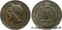 FRANCE Dix centimes Napoléon III, tête laurée SECOND EMPIRE Bordeaux 1862 (30mm, 10g, 6h) -