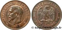 FRANCE Dix centimes Napoléon III, tête nue SECOND EMPIRE Paris 1855 (30mm, 10,00g, 6h) -