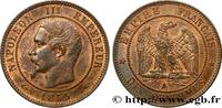 FRANCE Dix centimes Napoléon III, tête nue SECOND EMPIRE Paris 1855 (30mm, 10,04g, 6h) -
