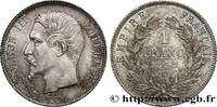 FRANCE 1 franc Napoléon III, tête nue SECOND EMPIRE Paris 1858 (23mm, 4,98g, 6h) -