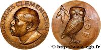FRANCE Médaille, Georges Clémenceau TROISIÈME RÉPUBLIQUE Monnaie de Paris (1931) (89mm, 397,88g, 12h) -