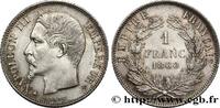 FRANCE 1 franc Napoléon III, tête nue, différent abeille SECOND EMPIRE Paris 1860 (23mm, 5,00g, 6h) -