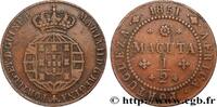 ANGOLA 1/2 Macuta Marie II ANGOLA 1851 (37mm, 18,50g, 12h) -