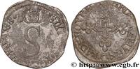 FRANCE Double sol parisis ou six blancs COMTAT-VENAISSIN - AVIGNON - SIXTUS V (Felice Peretti di Grottammare) Carpentras 1588 (26mm, 2,77g, 12h) -