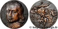 FRANCE Médaille, Philippe de Champaigne ARTISTES : MUSICIENS, PEINTRES, SCULPTEURS Monnaie de Paris 1968 (67,5mm, 177,31g, 12h) -