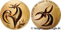 FRANCE Médaille, Le majestueux, Paul Eluard LITTÉRATURE : ÉCRIVAINS/ÉCRIVAINES - POÈTES Monnaie de Paris 1985 (67mm, 193,82g, 12h) -