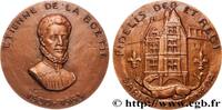 FRANCE Médaille, Étienne de la Boétie LITTÉRATURE : ÉCRIVAINS/ÉCRIVAINES - POÈTES Monnaie de Paris 1981 (67,5mm, 213,14g, 12h) -