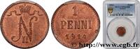 FINLAND 1 Penni Tsar Nicolas II FINLAND 1914 (15mm, 1,28g, 12h) -