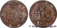 BELGIUM 5 Centimes Léopold Ier BELGIUM 1848 (28,50mm, 9,75g, 6h) -