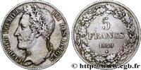 BELGIUM 5 Francs Léopold Ier tête laurée BELGIUM 1849 (37mm, 24,89g, 6h) -