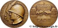 FRANCE Médaille, Fédération des Anciens de la Rhénanie et TROISIÈME RÉPUBLIQUE (1930) (59,5mm, 88,98g, 12h) -