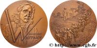 FRANCE Médaille, Jean-Antoine Watteau ARTISTES : MUSICIENS, PEINTRES, SCULPTEURS Monnaie de Paris 1977 (72mm, 156g, 12h) AU