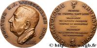 FRANCE Médaille, Docteur R. J. Weissenbach MÉDECINE - SOCIÉTÉS MÉDICALES - MÉDECINS/CHIRURGIENS - ASSISTANCE PUBLIQUE 1950 (80mm, 272,73g, 12h) -