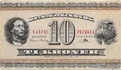 DENMARK 10 Kroner DENMARK 10 Kroner 1957 VF -