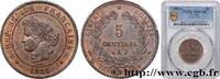 FRANCE 5 centimes Cérès III REPUBLIC Paris 1888 (25mm, 5g, 6h) -