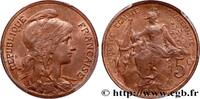 FRANCE 5 centimes Daniel-Dupuis III REPUBLIC 1898 (25mm, 5g, 6h) -