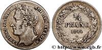 BELGIUM 1/4 Franc Léopold tête laurée BELGIUM 1844 (15,5mm, 1,23g, 6h) -