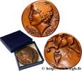 FRANCE Médaille, Reproduction du Statère d’or de Vercingé REPRODUCTIONS Monnaie de Paris n.d. (52,50mm, 118,39g, 6h) -