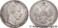 AUSTRIA 1 Florin François-Joseph Ier tête laurée AUSTRIA Vienne 1860 (29mm, 12,28g, 12h) -