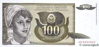 YUGOSLAVIA 100 Dinara YUGOSLAVIA 100 Dinara 1991 UNC -