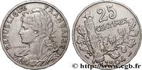 FRANCE 25 centimes Patey, 2e type, Fauté coins tournés à III REPUBLIC 1904 (24mm, 6,86g, 5h) -