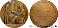 FRANCE Fonte, Au président Auguste Bourgeois, juge de pai JUSTICE 75 - Paris 1950 (118mm, 339,28g, 12h) -