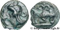 FRANCE Potin au taureau et au lis, classe Ia HIGH AND MIDDLE SEINE Ier siècle avant J.-C. (17mm, 3,28g, 9h) -