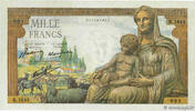 FRANCE 1000 Francs DÉESSE DÉMÉTER FRANCE 1000 Francs DÉESSE DÉMÉTER 1942 XF+ -