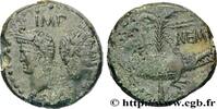 THE JULIO-CLAUDIANS (27 BC to 69 AD) Dupondius COL NEM (as) AUGUSTUS and AGRIPPA Nîmes, Gaule c. 10 AC. - 10 AD. (27mm, 12,74g, 10h) -