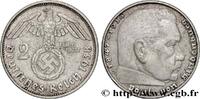 GERMANY 2 Reichsmark Maréchal Paul von Hindenburg GERMANY Munich 1938 (25mm, 8,03g, 12h) -