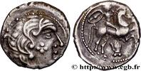 FRANCE Drachme au cavalier et à la main, joue tatouée - P PICTONES / BITURIGES - MID-WESTERN, Unspecified c. 80-60 AC. (17mm, 3,40g, 9h) -