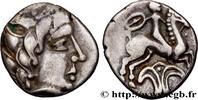 FRANCE Drachme au cavalier et au fleuron PICTONES / BITURIGES - MID-WESTERN, Unspecified c. 80-60 AC. (18mm, 3,31g, 2h) -