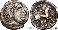 FRANCE Drachme à la victoire stylisée et au fleuron PICTONES / BITURIGES - MID-WESTERN, Unspecified c. 150-80 AC. (18mm, 3,40g, 5h) -