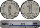 FRANCE 1 centime Épi V REPUBLIC Pessac 1978 (15mm, 1,65g, 6h) -