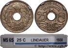 FRANCE 25 centimes Lindauer III REPUBLIC 1930 (24mm, 5,00g, 6h) -