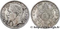 FRANCE 1 franc Napoléon III, tête laurée, grand BB SECOND EMPIRE Strasbourg 1867 (23mm, 5,00g, 6h) -