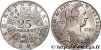 AUSTRIA 25 Schilling Proof 250e anniversaire de l’impératr AUSTRIA 1967 (30,5mm, 13,10g, 12h) -