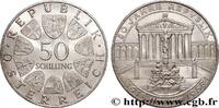 AUSTRIA 50 Schilling 50e anniversaire de la République, le AUSTRIA 1968 (34mm, 19,99g, 12h) -