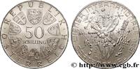AUSTRIA 50 Schilling exposition florale internationale de AUSTRIA Vienne 1974 (34mm, 20,15g, 12h) -