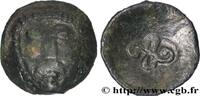 FRANCE Bronze à la tête de face et à la swastika PARISII (Area of Paris) Paris (75) c. 50 AC. (17mm, 2,64g, h) -