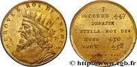 FRANCE Règne de MEROVÉE - 3 - Émission LOUIS XVIII SÉRIE MÉTALLIQUE DES ROIS DE FRANCE n.d. (33mm, 16,71g, 12h) -